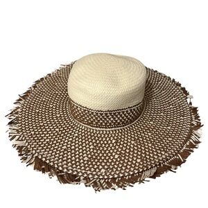 Nordstrom Rack\'s Elegant Tan Straw Hat with Black Ribbon Straw Hats for Women | Nordstrom main image 2